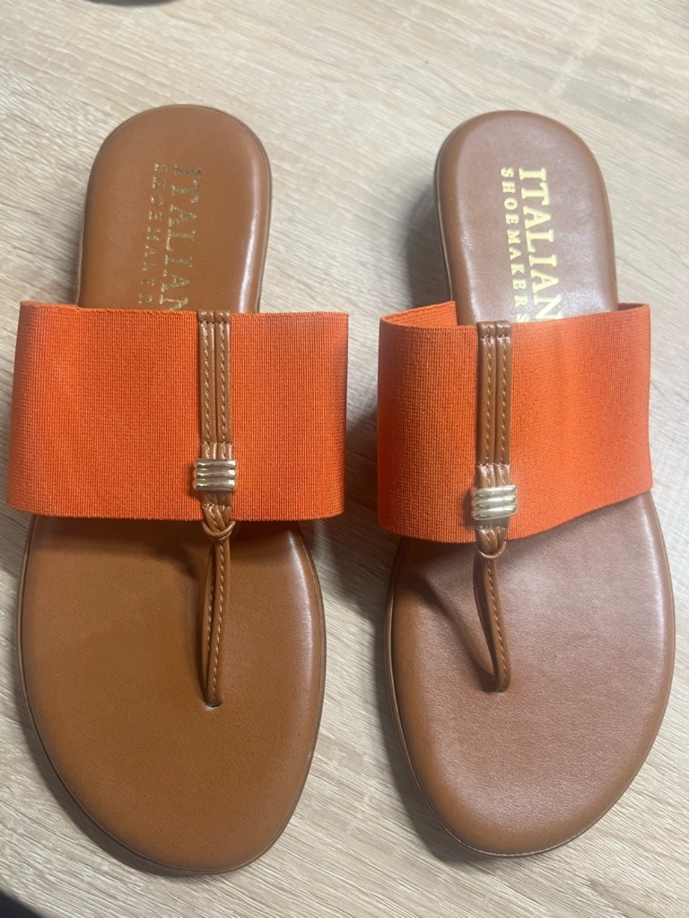 Italian Shoemakers Afia thong Sandals Sz 7.5 NWOB
